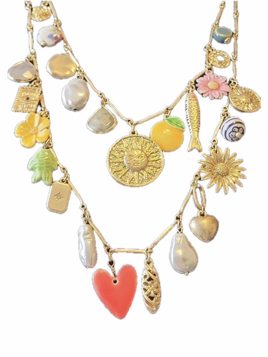 Atterri Jewelry - NWT ⚜️♥️⚜️ATTERRI Gorgeous Multi Charm Necklace